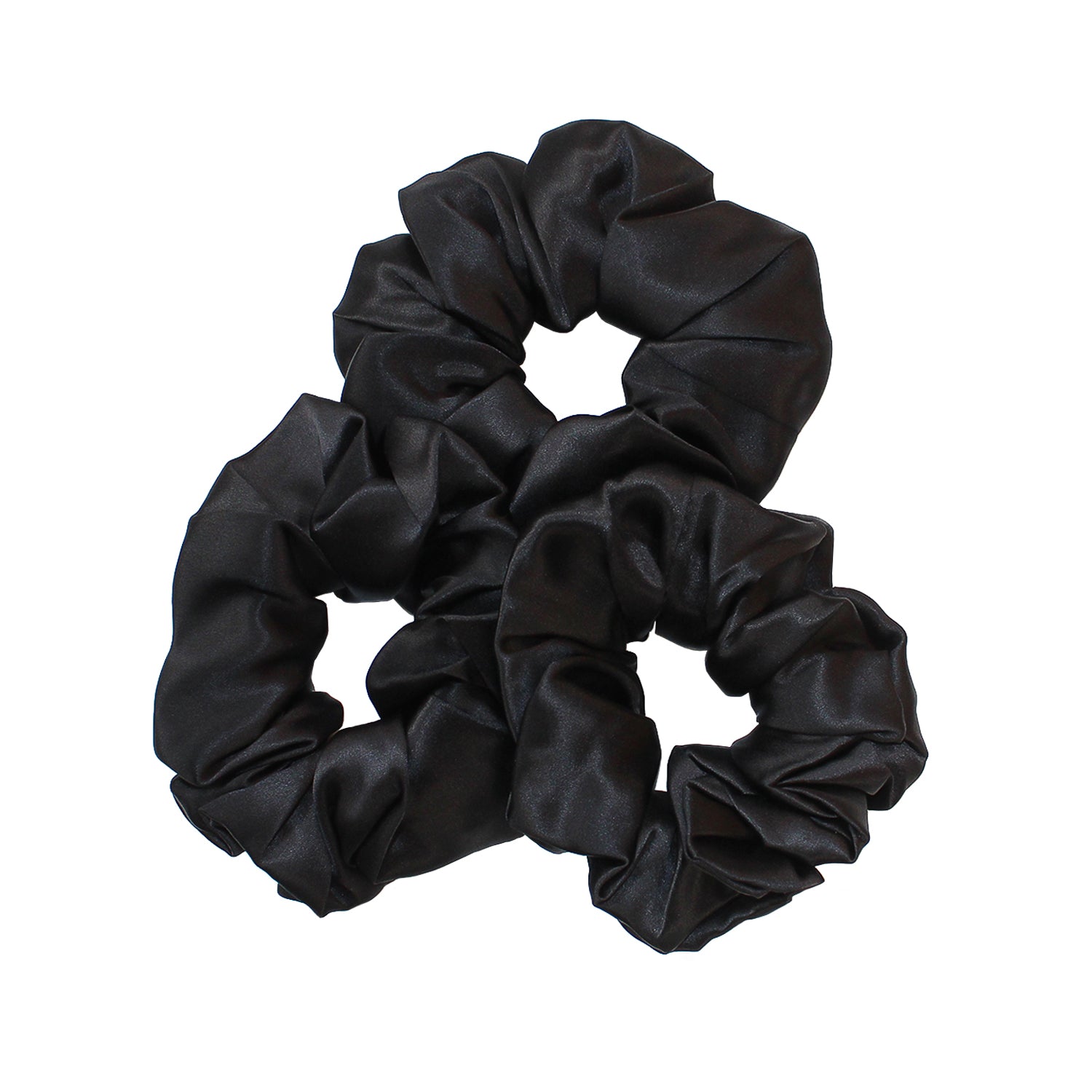 Silk Scrunchie Trio
