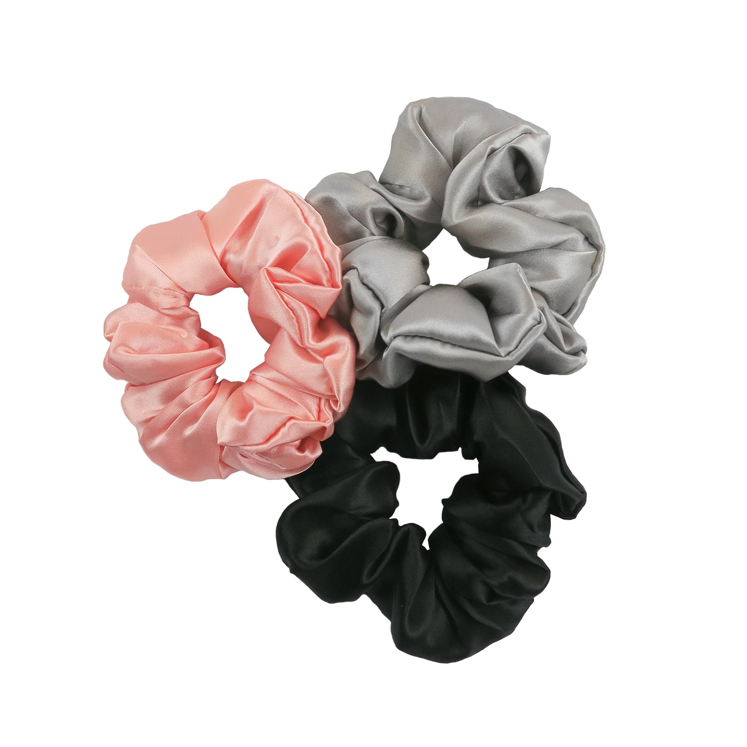 Silk Scrunchie Trio